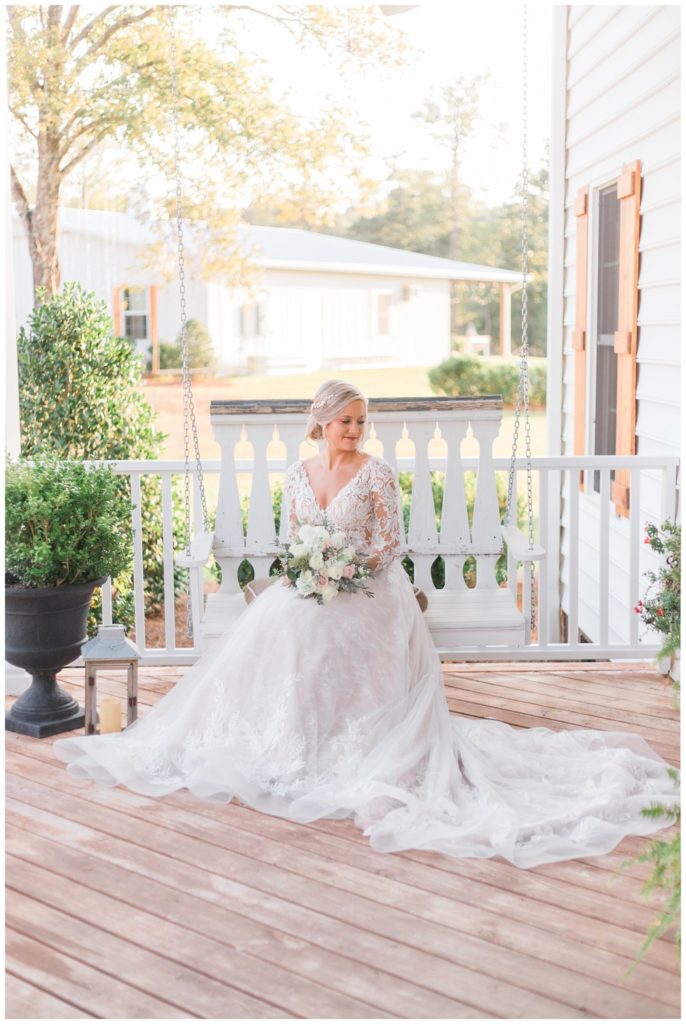 Sun-soaked Farmhouse Bridal Session | Ashlynn Miller Photography 