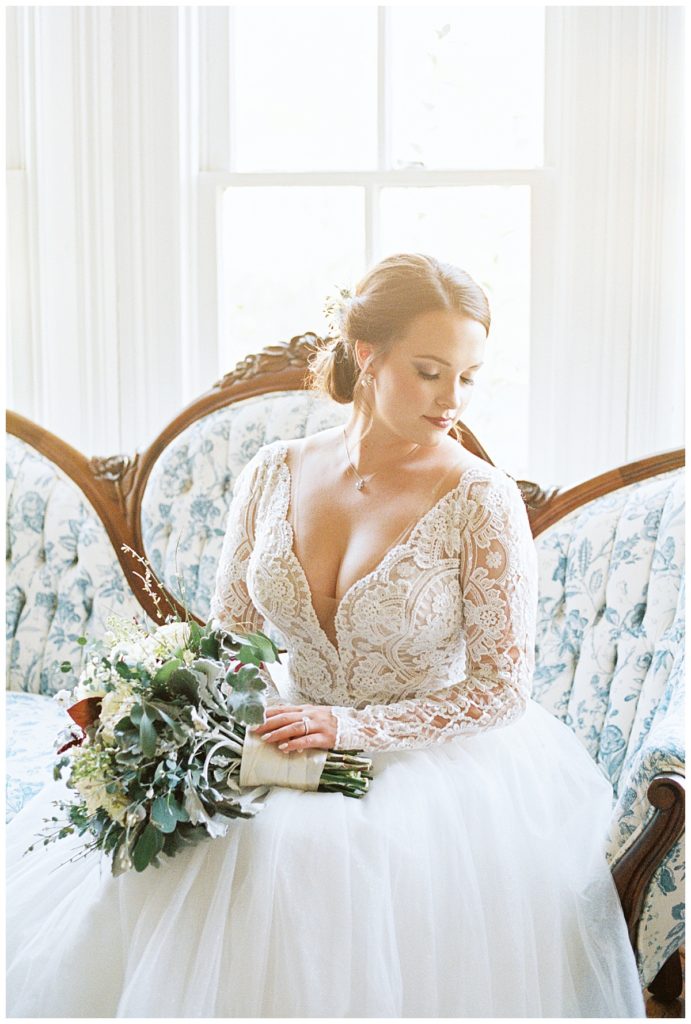 Mim's House Bridal Session | Ashlynn Miller Photography | North Carolina Wedding Photographer 
